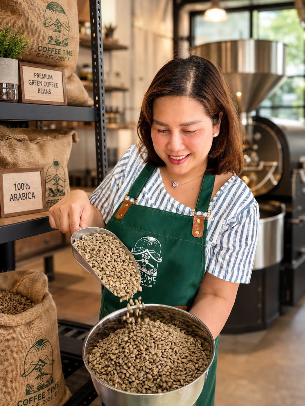 Best Time Coffee roastery and team